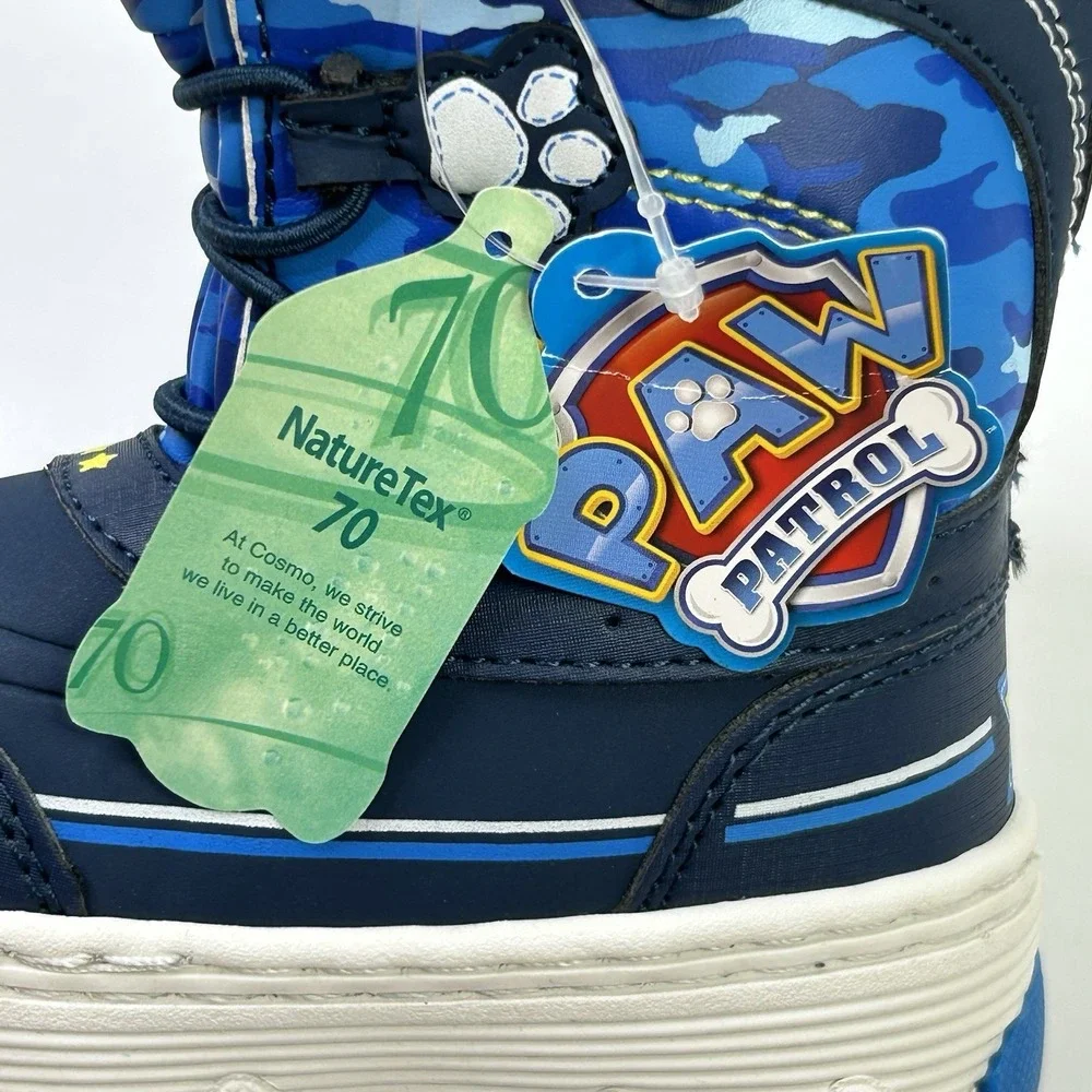 Nickelodeon Paw Patrol Chase + Marshall Dogs‎ Toddler Boys 6 Snow Boots New Blue